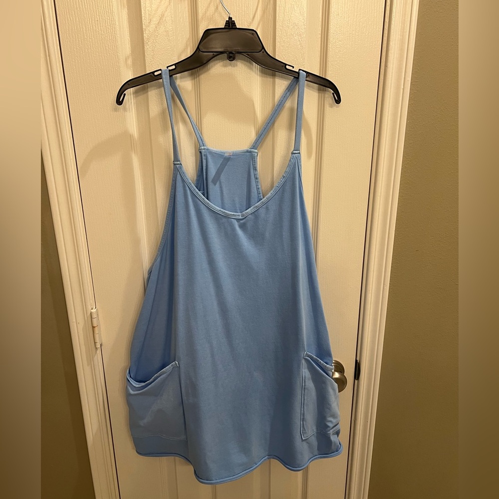 Free People Sky Blue Tank Top